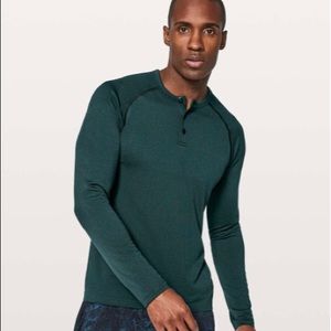 Lululemon Metal Vent Tech Long Sleeve Henley Mens L